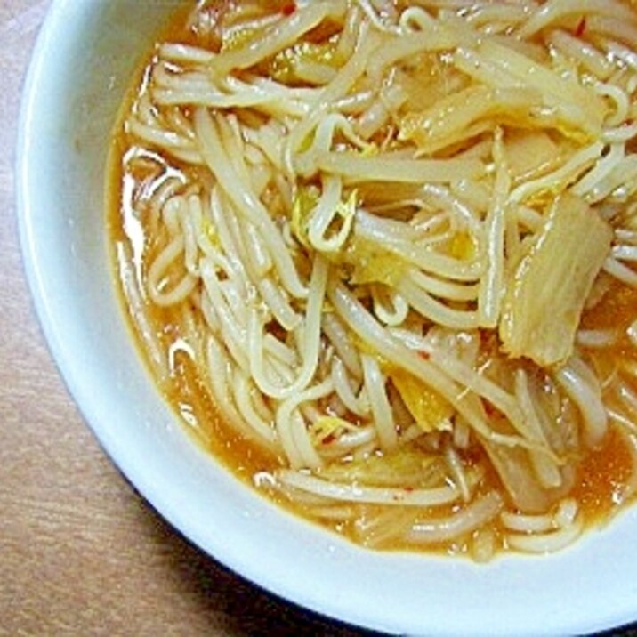 コンソメ醤油キムチにゅうめん★